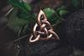 Kelten Fibel TROINA 3.6 cm Keltischer Knoten Brosche Bronze