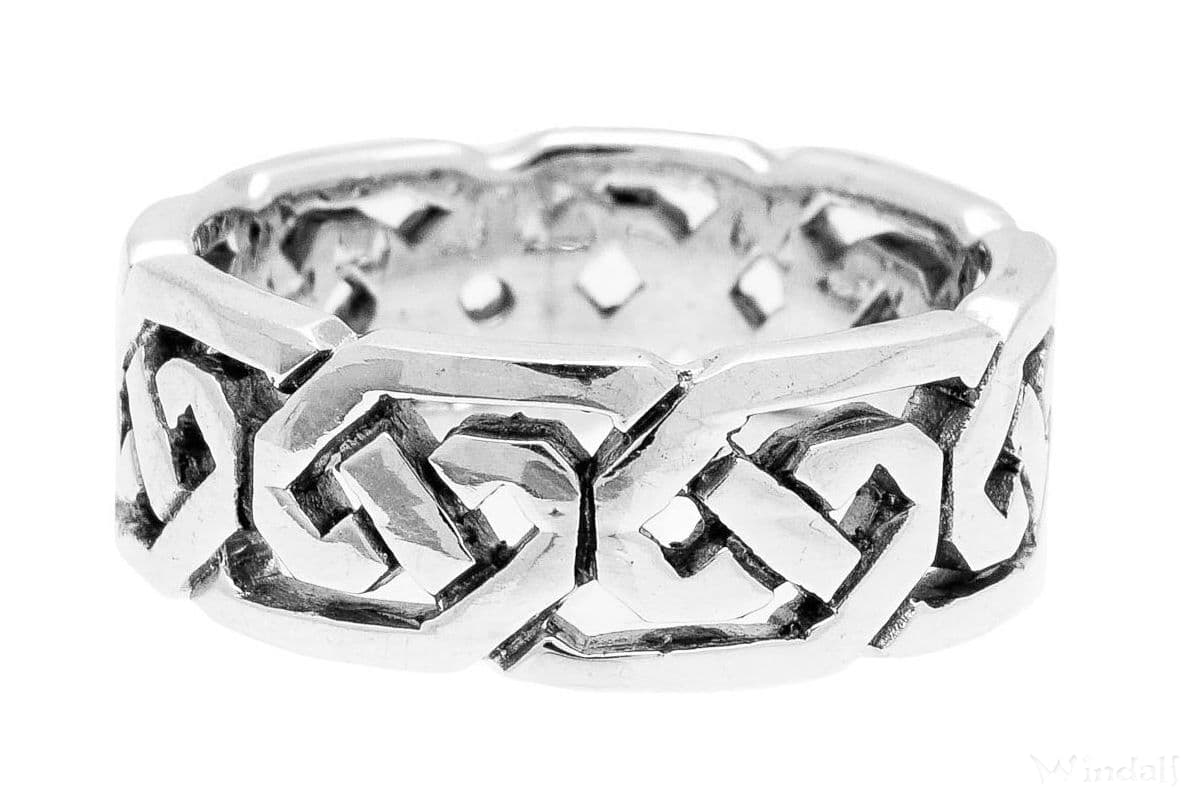 Keltischer Ring SVANA 6 mm Irisch-Nordischer Freundschaftsring Silber