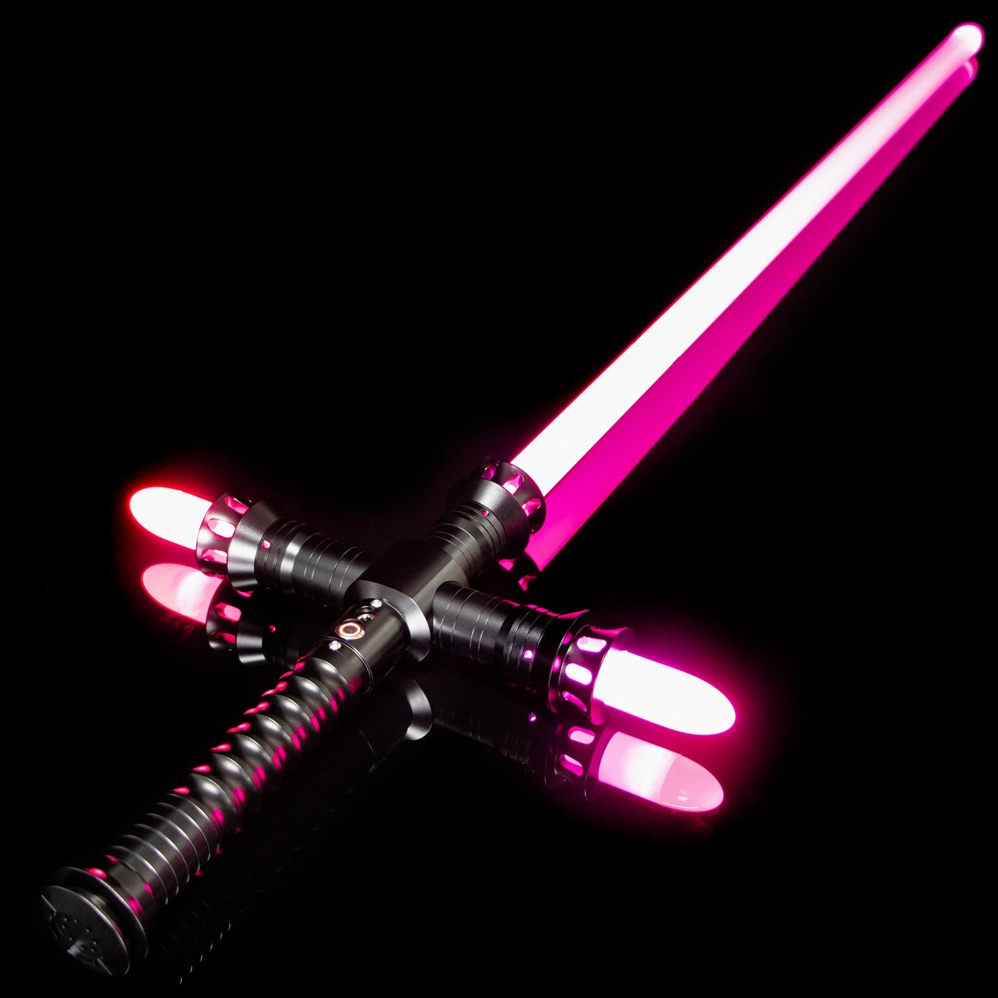 Lightsaber Crossguard Light Saber Xenopixel V3 Three Blades Black Hilt 33CM