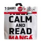 KEEP CALM AND READ MANGA - Man White tshirt - Asian Art