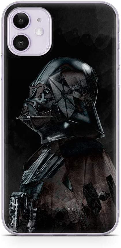mobile phone case for Apple Iphone 11 original and officially Licensed Star Wars pattern Darth Vader 003 optimally adapted to the shape of the mobile phone, case made of TPU
