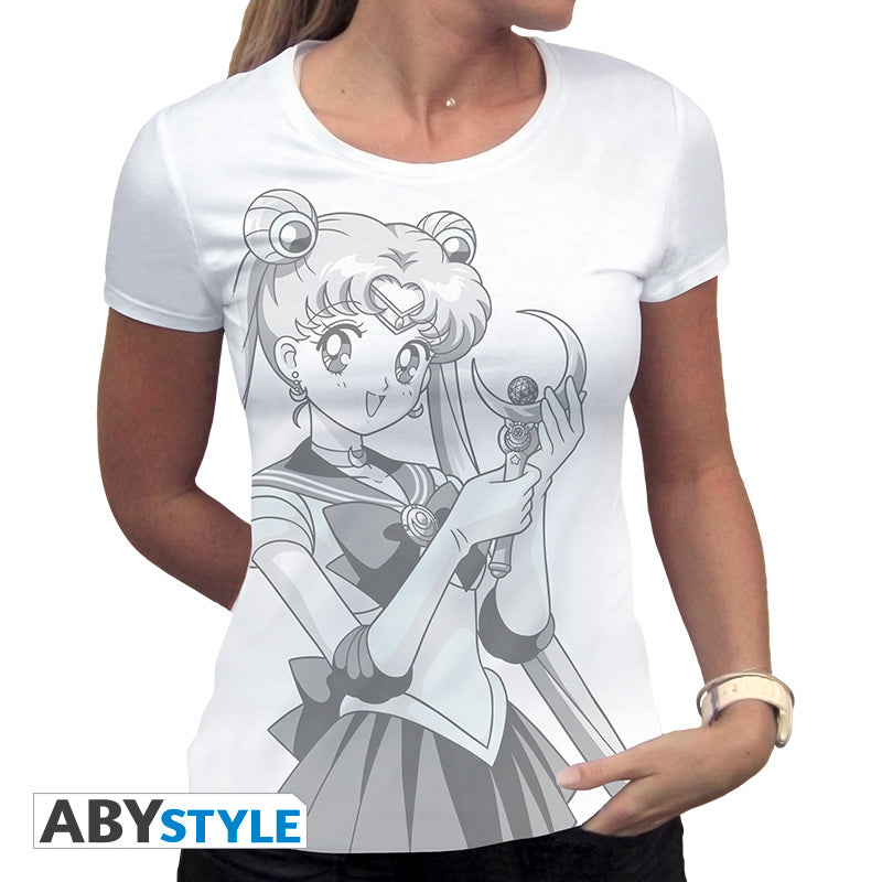 Sailor Moon "Bunny and Moon Stick" T-Shirt Damen