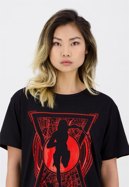 Black Widow Girlie T-Shirt World Saviour