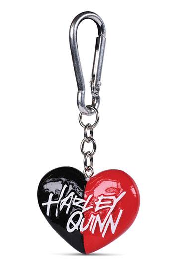 DC Comics 3D-Schlüsselanhänger Harley Quinn Heart 4 cm