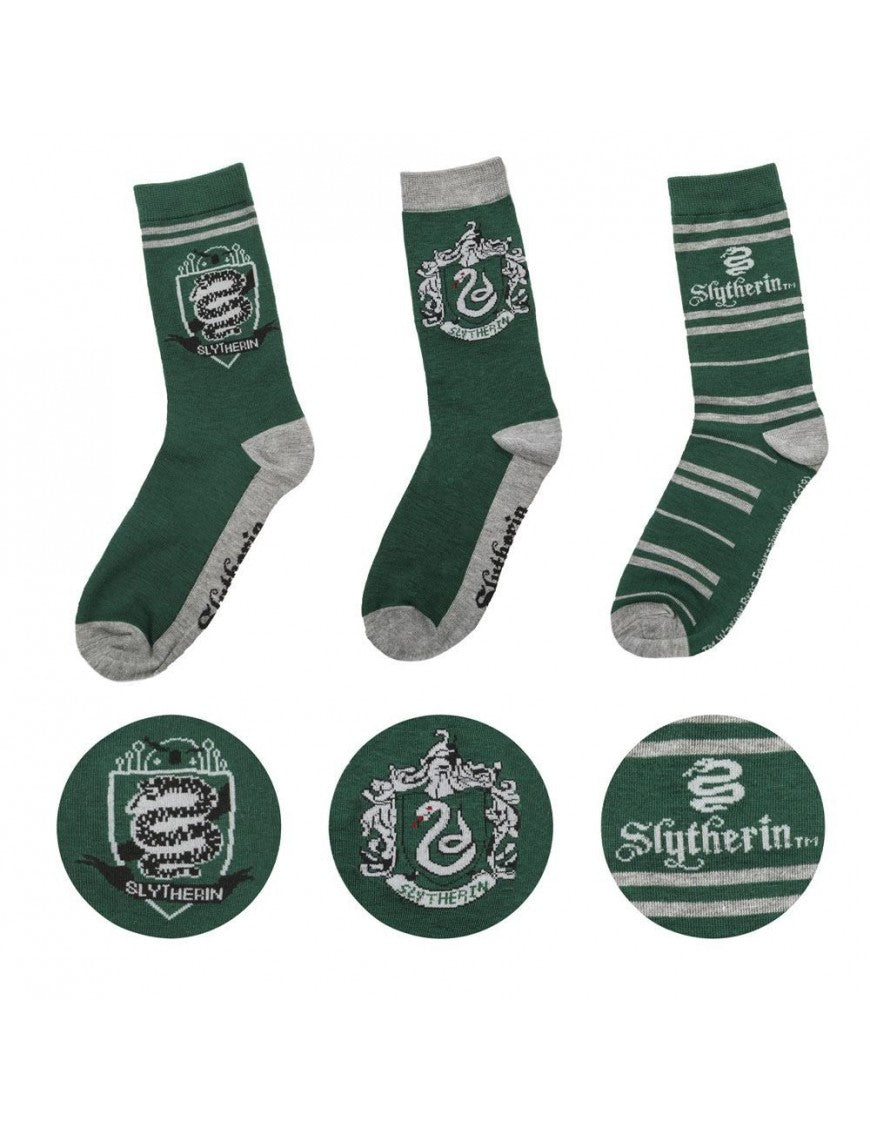 Harry Potter Socken 3er-Pack Slytherin