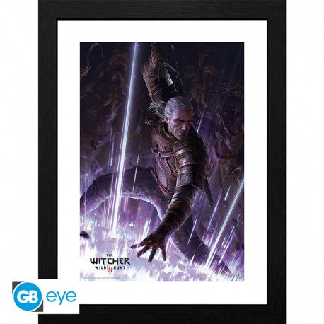 THE WITCHER - Framed print "Geralt" (30x40)